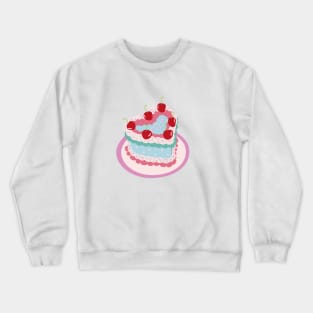 Pisces Baby Heart Cake Design Crewneck Sweatshirt